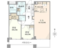 【神奈川県/横浜市港北区大倉山】グランドメゾン大倉山弐番館 間取り図