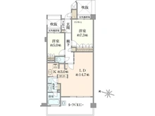 【神奈川県/三浦郡葉山町堀内】ファミール葉山シーガレリア 間取り図