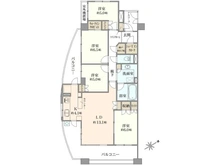 【神奈川県/横浜市港南区最戸】パークホームズ上大岡ディアエアー 間取り図