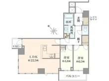 【神奈川県/川崎市川崎区港町】リヴァリエ C棟 間取り図