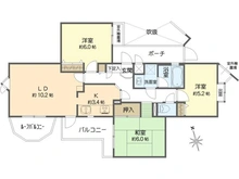 【神奈川県/横浜市栄区鍛冶ケ谷】ライオンズヒルズ本郷台 伍番館 間取り図