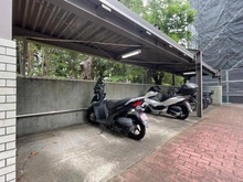 【神奈川県/横浜市金沢区柴町】サウスウイング金沢 5号棟 駐輪場：大規模修繕工事中