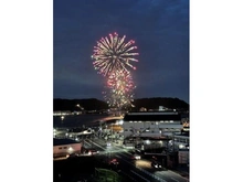【神奈川県/横須賀市久里浜】ラブリハイツ久里浜 眺望：2026年7月11撮影　久里浜花火大会