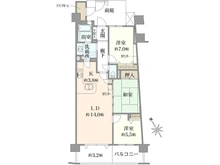 【神奈川県/横浜市金沢区大川】レイディアントシティ横濱 カルティエ7 間取り図
