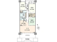 【神奈川県/横浜市金沢区富岡東】クレッセント横浜シーサイド 間取り図