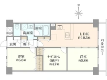 【神奈川県/横浜市磯子区岡村】ライオンズマンション上大岡第6 間取り図