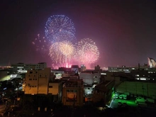 【神奈川県/横浜市神奈川区栄町】プレミスト横浜ポートサイド 眺望：バルコニーから（横浜開港祭　花火）