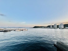 【神奈川県/横須賀市東浦賀】ミレニアムレジデンス浦賀 眺望：オーシャンフロントからの眺め　東京湾を臨みます。
