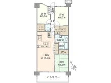 【神奈川県/横須賀市池田町】ルネ北久里浜ソラヒルズ シエルコート 間取り図