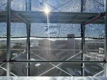 【神奈川県/横浜市港南区港南】プレミスト上大岡 バルコニー：大規模修繕中