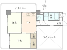 【神奈川県/横浜市港南区笹下】ホーユウパレス笹下 間取り図