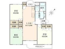 【神奈川県/横須賀市湘南鷹取】西武郊外マンション湘南鷹取台 S棟 間取り図