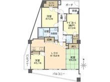 【神奈川県/横浜市金沢区柴町】ランドシティ海の公園オーシャンビュー 間取り図
