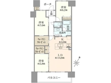 【神奈川県/横浜市栄区笠間】ガーデンアソシエ 　I棟 間取り図