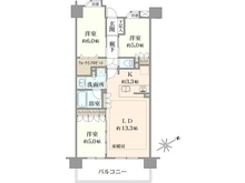 【神奈川県/鎌倉市小袋谷】ヴェレーナグラン鎌倉大船瑞景 間取り図