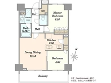 【神奈川県/横浜市西区戸部本町】アトラス横浜レジデンス 間取り図