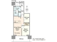 【神奈川県/川崎市中原区新城】プラウド武蔵新城ステーションマークス 間取り図