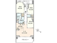 【神奈川県/横浜市青葉区美しが丘】ドレッセWISEたまプラーザ B棟 間取り図
