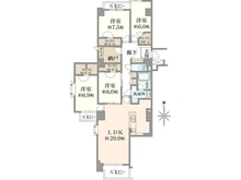 【神奈川県/横浜市都筑区茅ケ崎南】港北ファミールハイツ 10-3号棟 間取り図