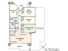 【神奈川県/川崎市宮前区有馬】パークホームズ鷺沼ガーデン 間取り図