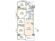 【神奈川県/横浜市都筑区仲町台】プロムナード仲町台 9号棟 間取り図