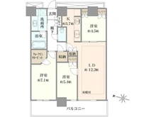 【神奈川県/川崎市中原区中丸子】リエトコート武蔵小杉イーストタワー 間取り図