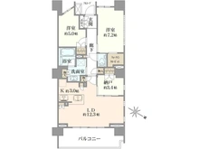 【神奈川県/横浜市青葉区美しが丘】ドレッセWISEたまプラーザ B棟 間取り図