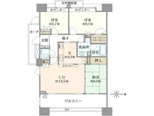 【神奈川県/横浜市青葉区あざみ野南】 ドレッセあざみ野コリーナコート 間取り図