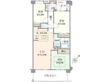 【神奈川県/川崎市宮前区犬蔵】ロータリーパレスたまプラーザ 間取り図
