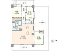 【神奈川県/川崎市中原区下小田中】アルファコート武蔵中原 間取り図