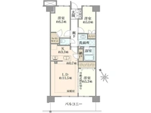 【神奈川県/横浜市港北区箕輪町】プラウド日吉 間取り図