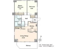 【東京都/港区赤坂】パルティール赤坂 間取り図
