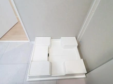 【神奈川県/横浜市青葉区荏田北】ヒルズ市が尾ブライトステージ 洗面室：洗濯機置き場
