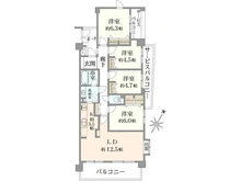 【神奈川県/横浜市青葉区荏田北】ヒルズ市が尾ブライトステージ 間取り図