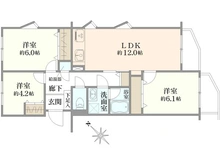 【東京都/東久留米市前沢】コープ野村花小金井 間取り図