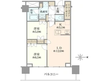 【東京都/小金井市本町】プラウドタワー武蔵小金井クロス ウエスト 間取り図