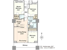 【東京都/小金井市本町】プラウドタワー武蔵小金井 間取り図