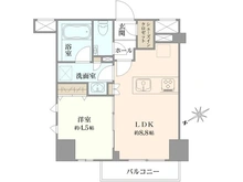 【東京都/調布市小島町】アルソスリブレ調布 間取り図