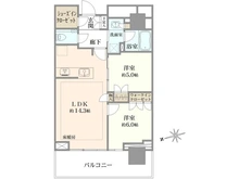 【東京都/小金井市本町】プラウドタワー武蔵小金井クロス ウエスト 間取り図