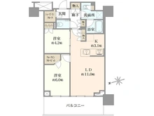 【東京都/小金井市本町】プラウドタワー武蔵小金井クロス イースト棟 間取り図