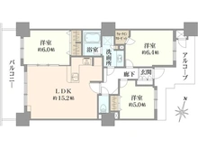 【東京都/府中市宮西町】ライオンズステージ府中シティタワー 間取り図