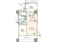 【東京都/小金井市本町】プラウド武蔵小金井マークス 間取り図