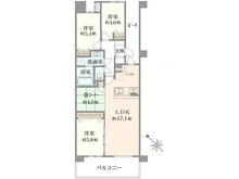 【東京都/小平市鈴木町】ダイアパレス花小金井II 間取り図
