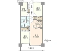 【東京都/小平市花小金井】ルネ花小金井 間取り図