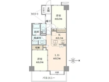 【東京都/小平市鈴木町】グランスクエア一橋学園 壱番街 間取り図