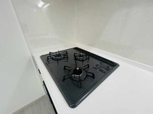 【東京都/世田谷区上用賀】馬事公苑南サンハイツ キッチン：三口コンロ