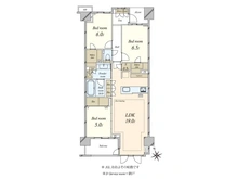 【東京都/世田谷区弦巻】プラウド桜新町 間取り図