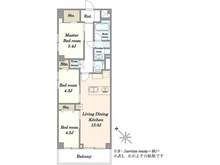 【東京都/世田谷区野毛】上野毛リッツハウス C館 間取り図