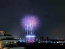 【東京都/世田谷区玉川】プラウドタワー二子玉川 眺望：2025年10月4日「世田谷区たまがわ花火大会」開催日に撮影。