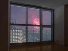 【東京都/世田谷区玉川】プラウドタワー二子玉川 眺望：2025年10月4日「世田谷区たまがわ花火大会」開催日に撮影。